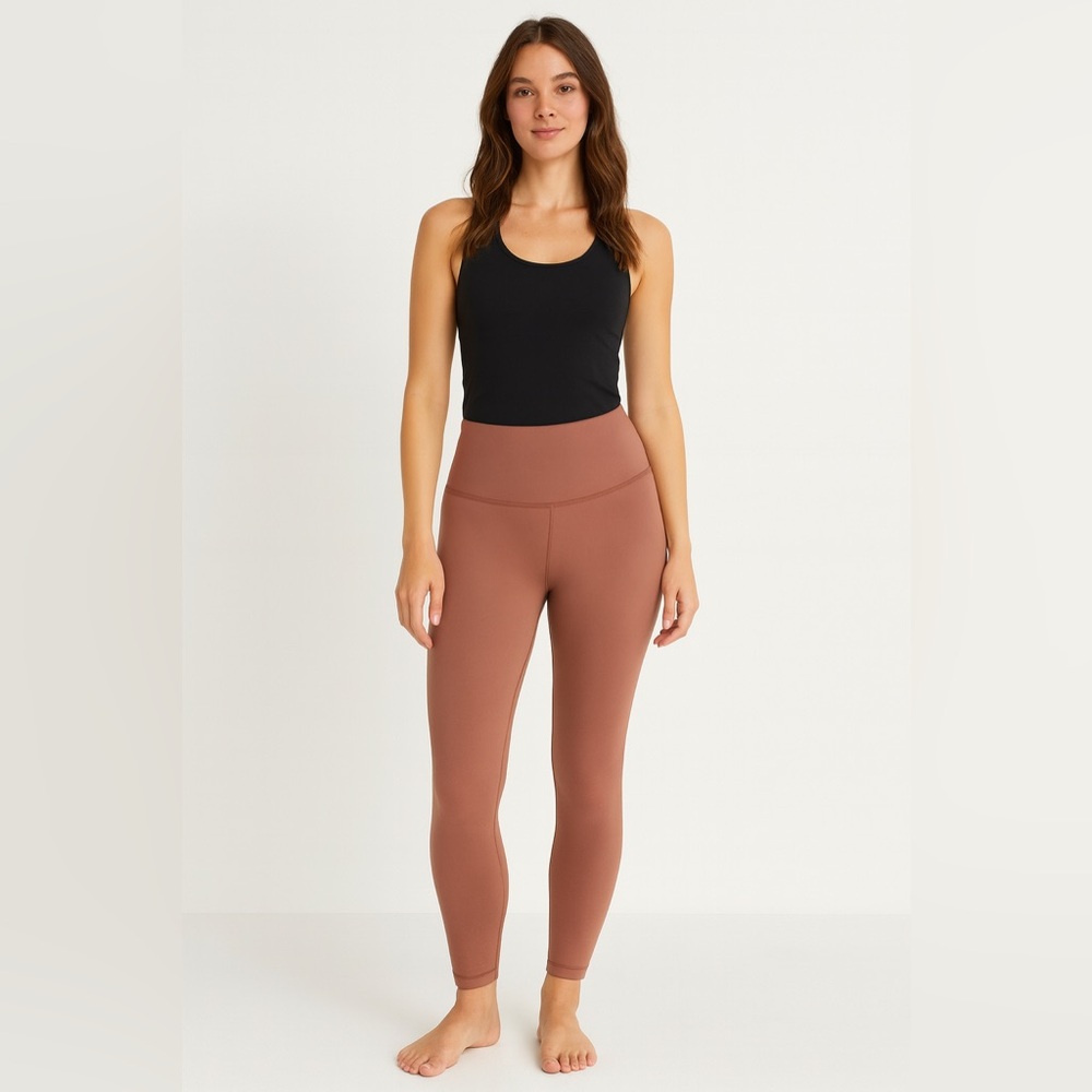 Victoria’s Secret Solid Mauve/Brown Leggings – Size 
Size 14